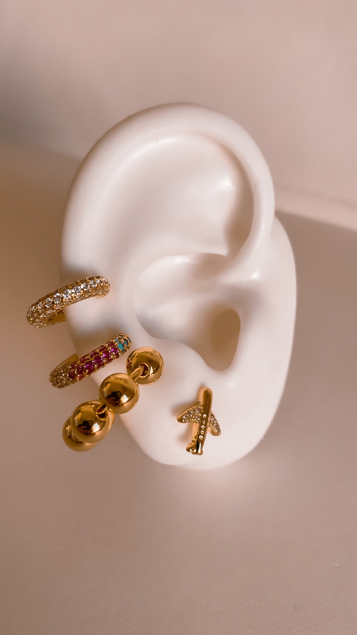 Gold Hoops Earring