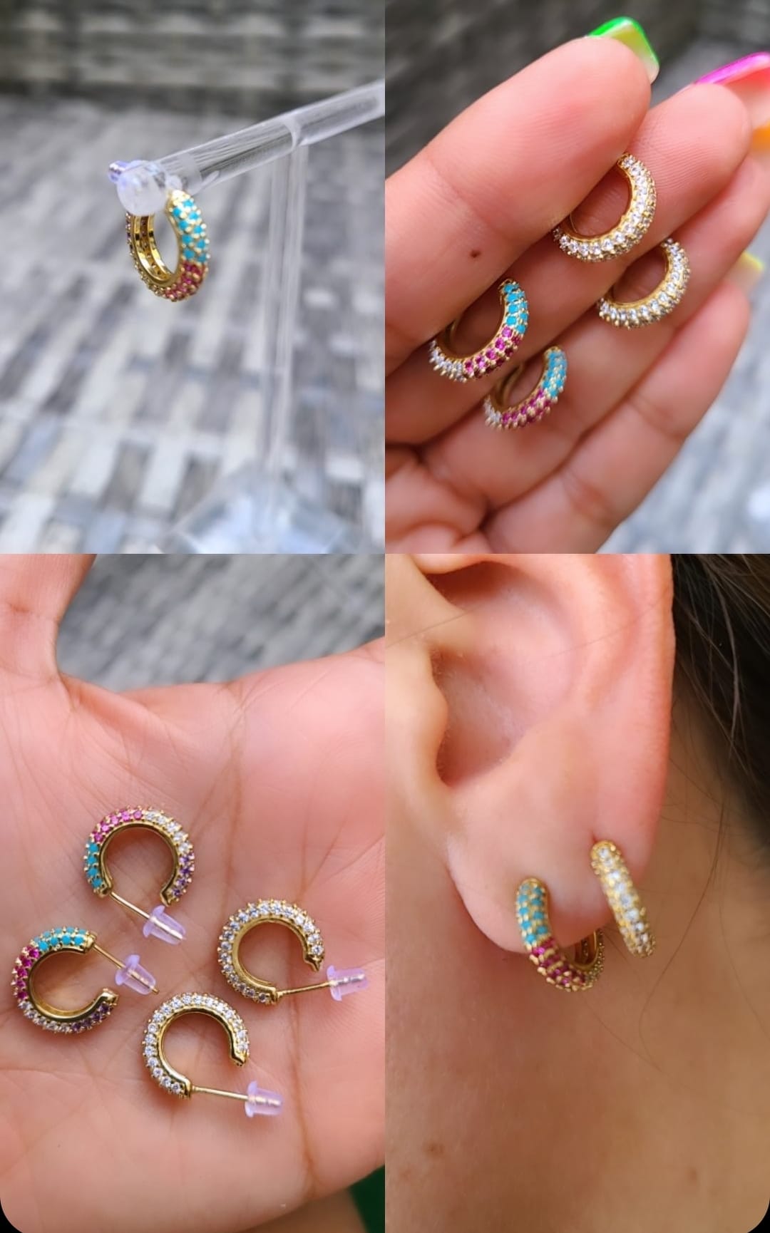 Gold Hoops Earring